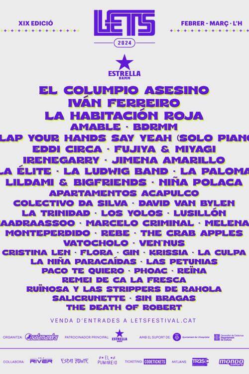 Aquí tienes el cartel del Let's Festival 2024